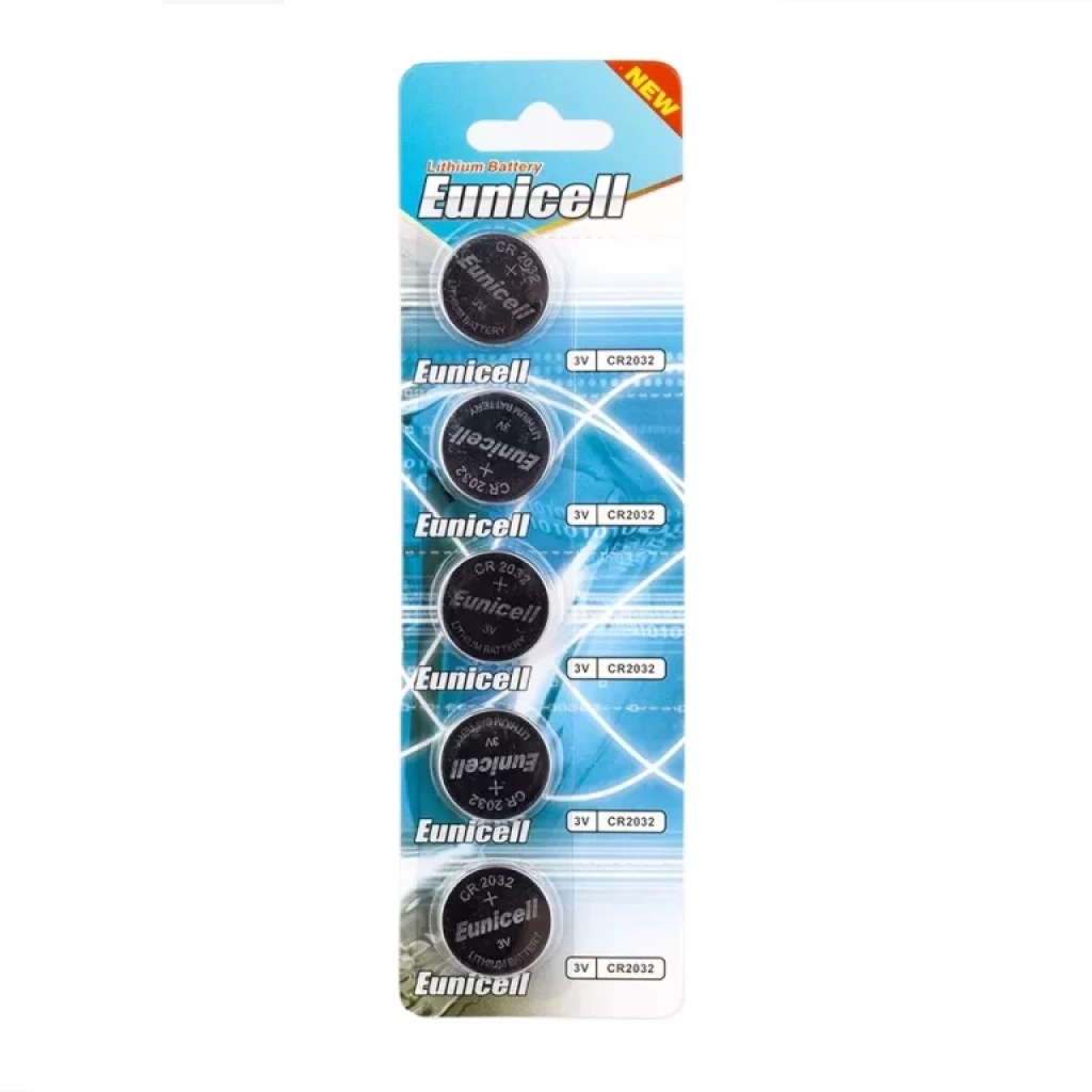 5 x Eunicell CR2032 3V Lithium Battery Discountbattery