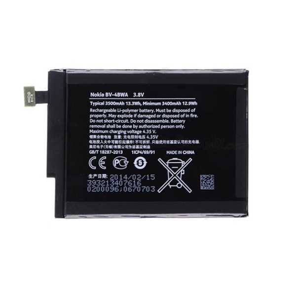 Nokia Lumia 1320 Replacement Battery BV-4BWA