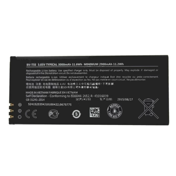 Nokia N950 Replacement Battery BV-T5E
