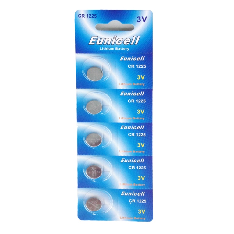 5 x Eunicell CR1225 3V Lithium Batteries Discountbattery
