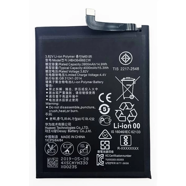 Huawei P20 Pro HB436486ECW Replacement Battery