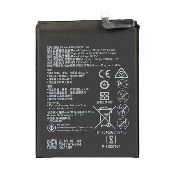 Huawei Y8s HB406689ECW Replacement Battery
