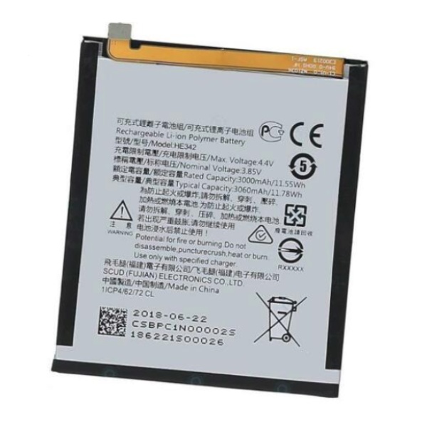Nokia 6.1 Plus (X6) Replacement Battery HE342