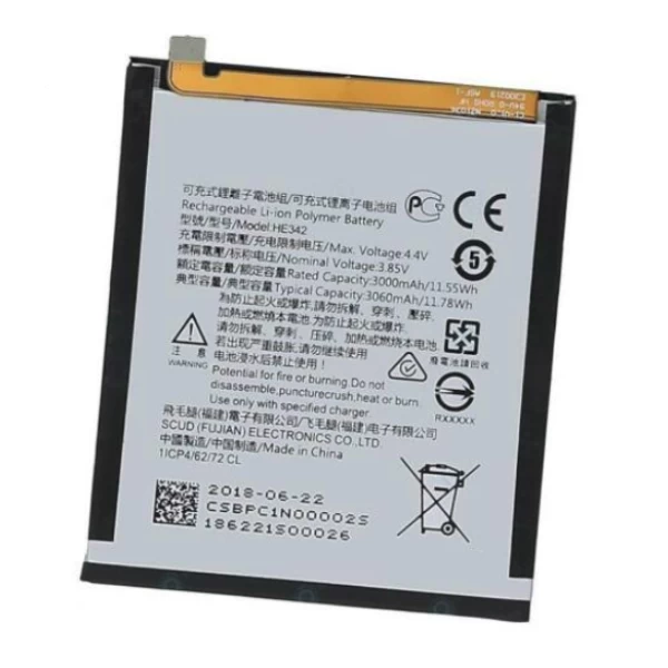 Nokia 6.1 Plus (X6) Replacement Battery HE342