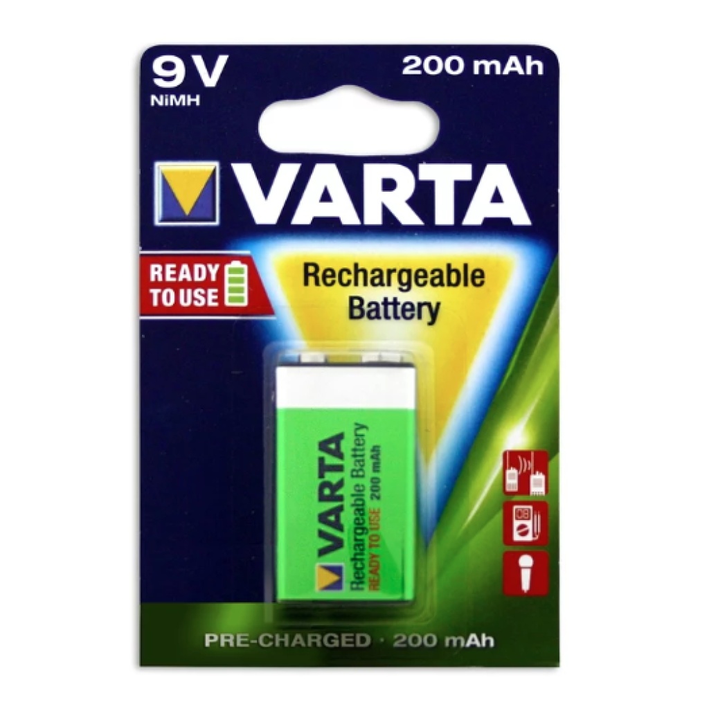 Varta 9V Rechargeable NiMH Battery Discountbattery